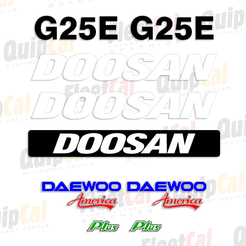 Doosan Forklift Decals