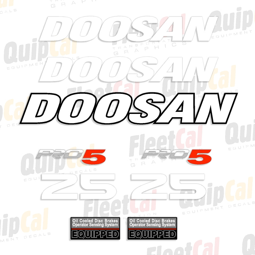 Doosan Forklift Decals