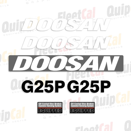 Doosan Forklift Decals