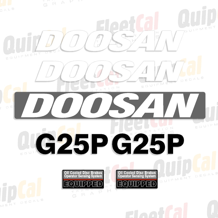 Doosan Forklift Decals