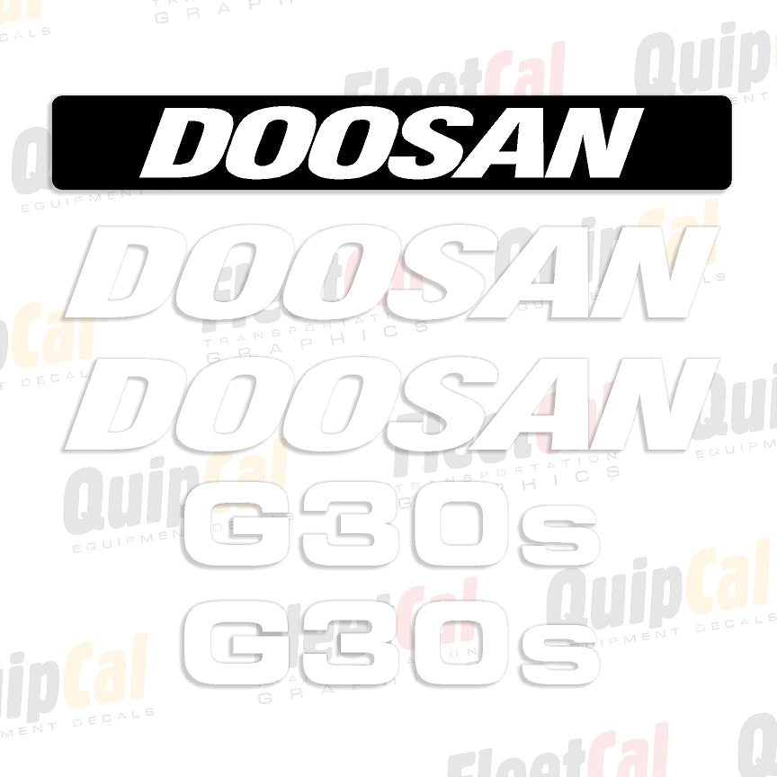 Doosan Forklift Decals