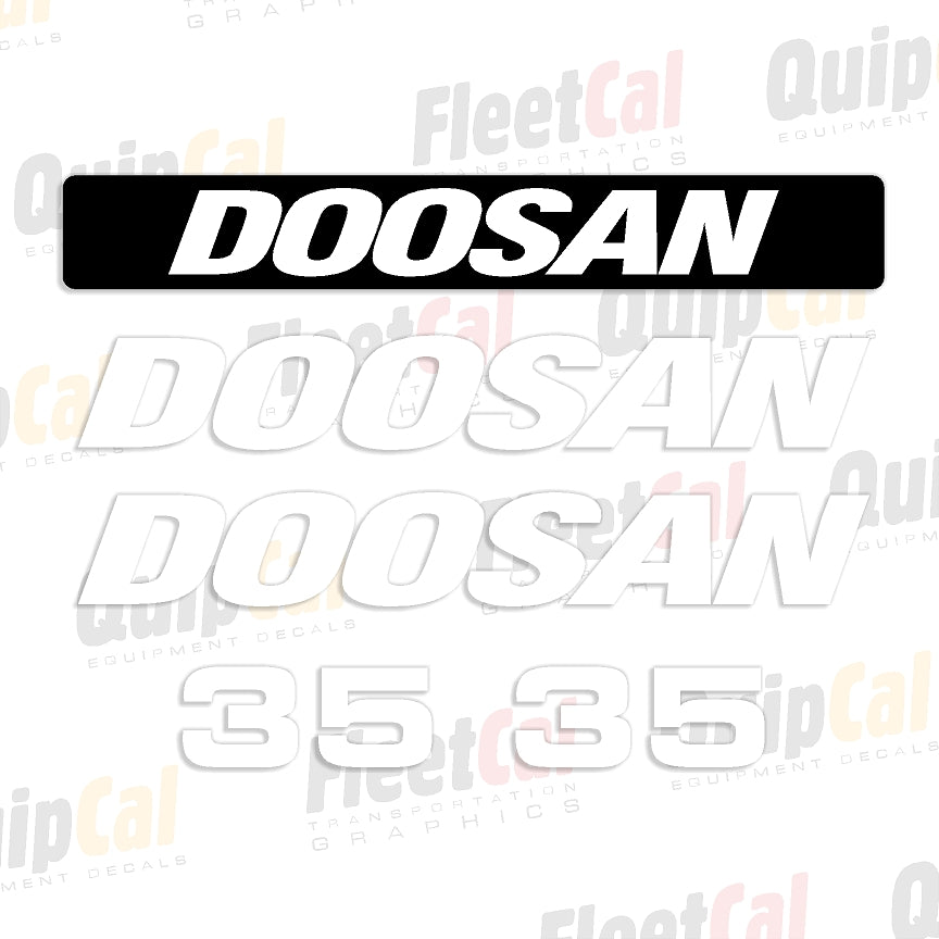 Doosan Forklift Decals