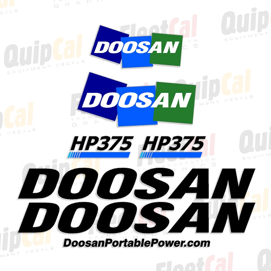 Doosan / Ingersoll Rand Air Compressor Decals