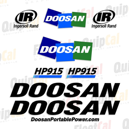 Doosan / Ingersoll Rand Air Compressor Decals