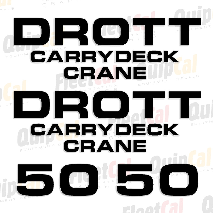 Drott Crane Decals