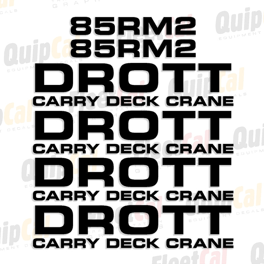 Drott Crane Decals