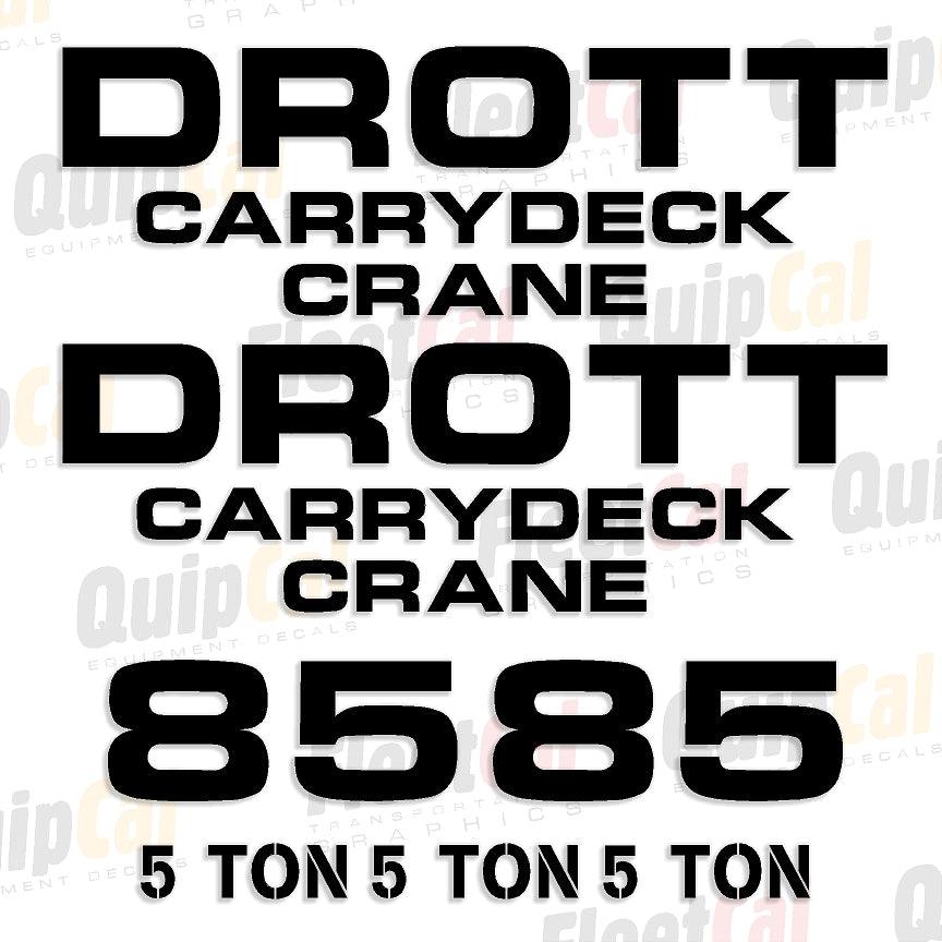 Drott Crane Decals