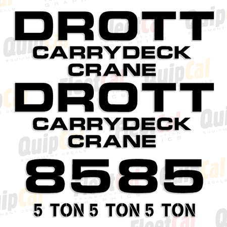 Drott Crane Decals