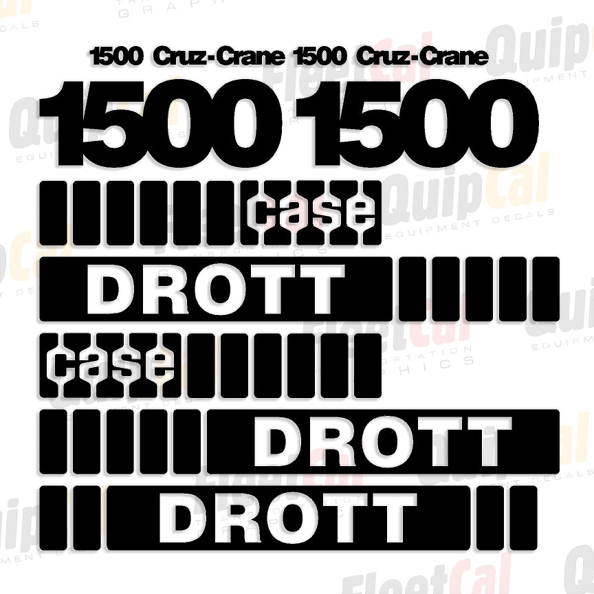 Drott Crane Decals