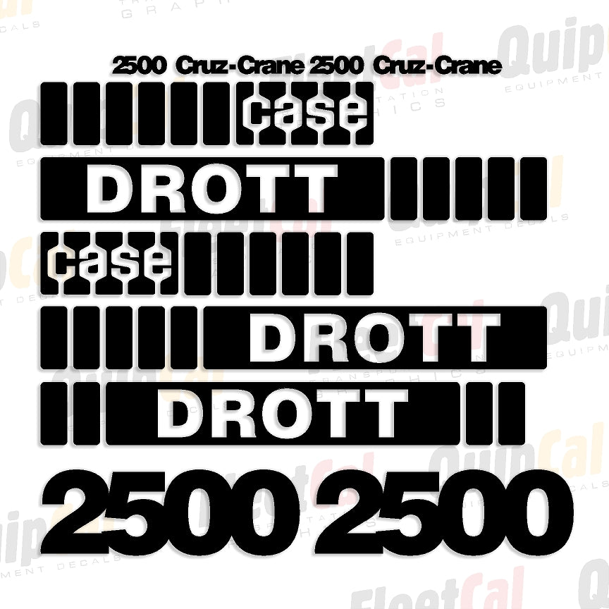 Drott Crane Decals