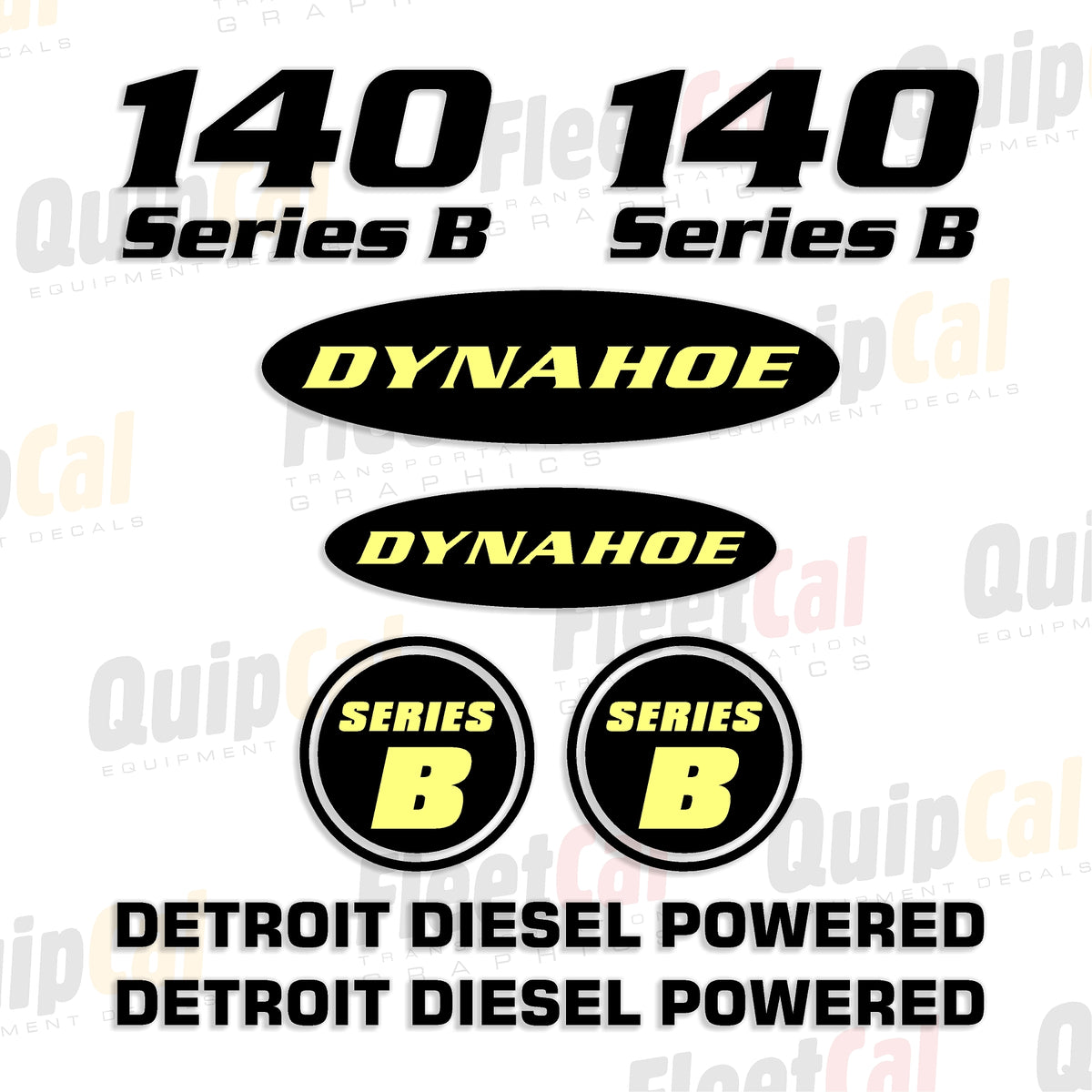 Dynahoe Backhoe Decals