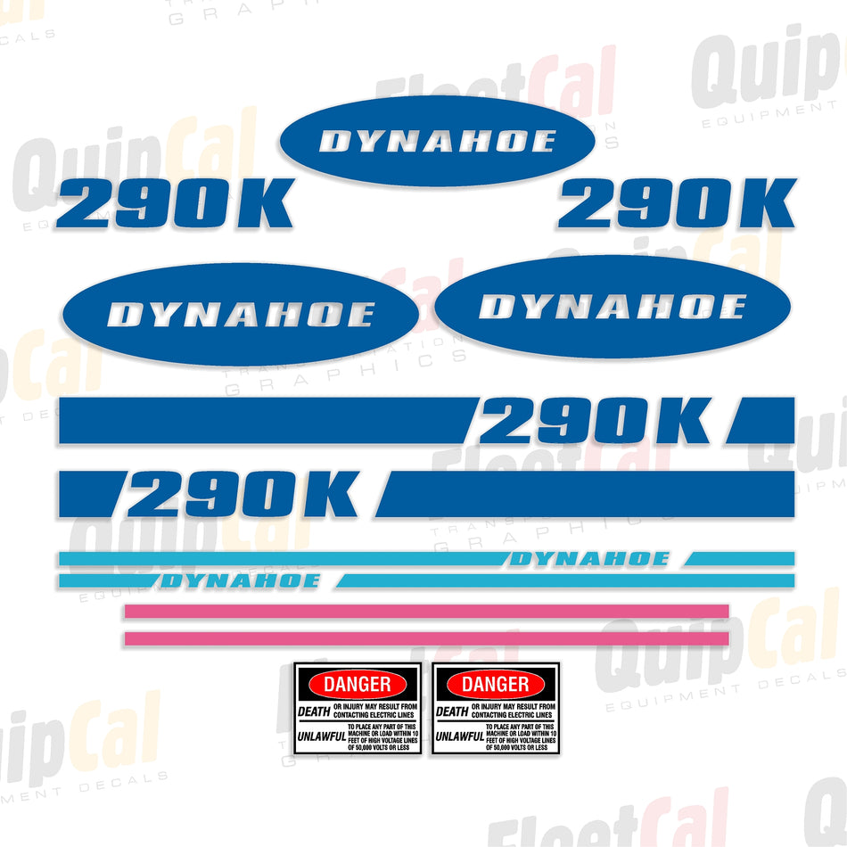 Dynahoe Backhoe Decals