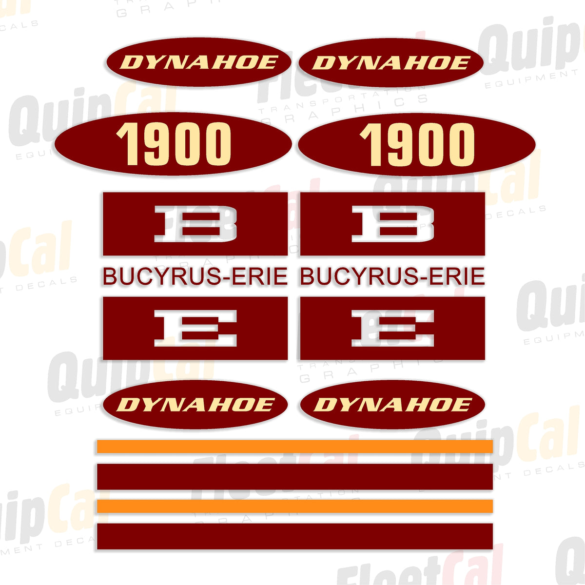 Dynahoe Backhoe Decals