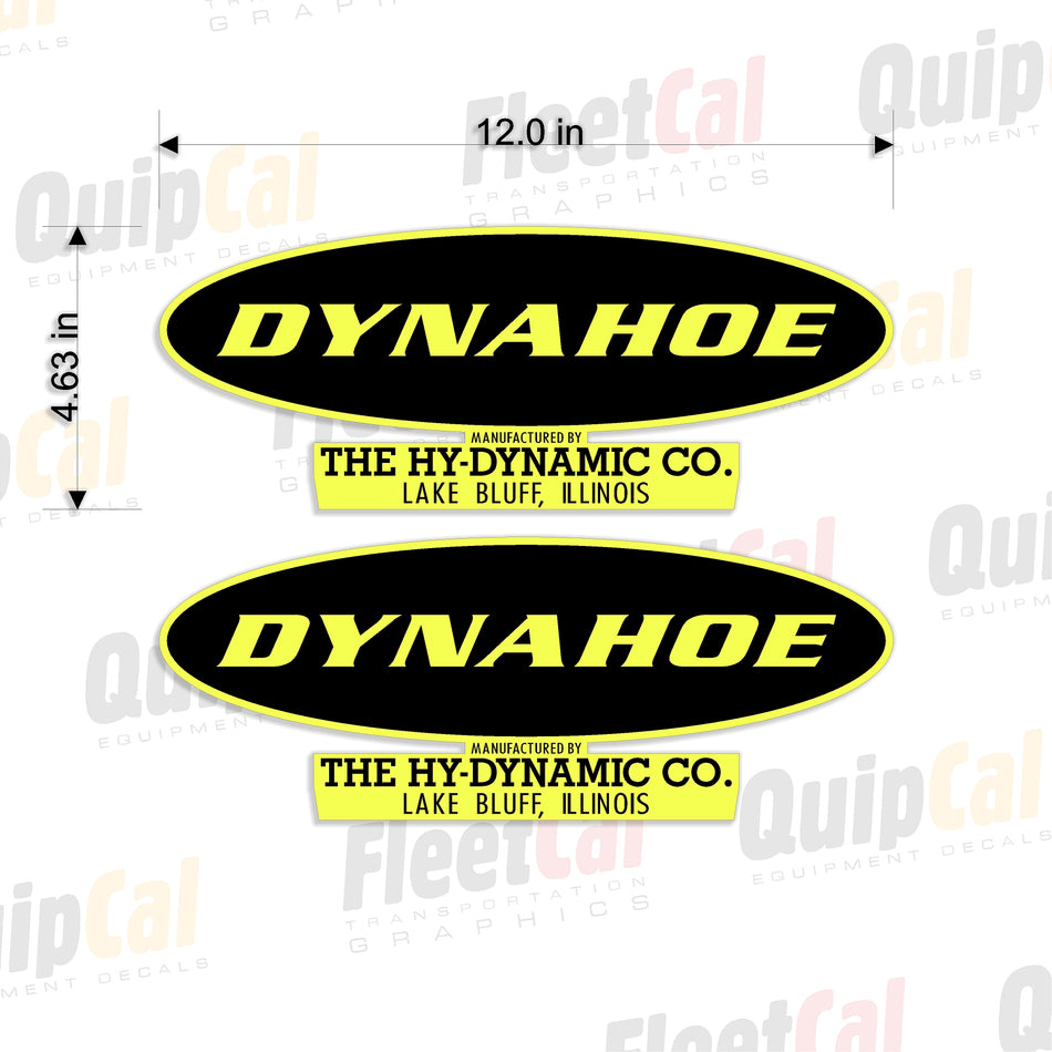 Dynahoe Backhoe Decals