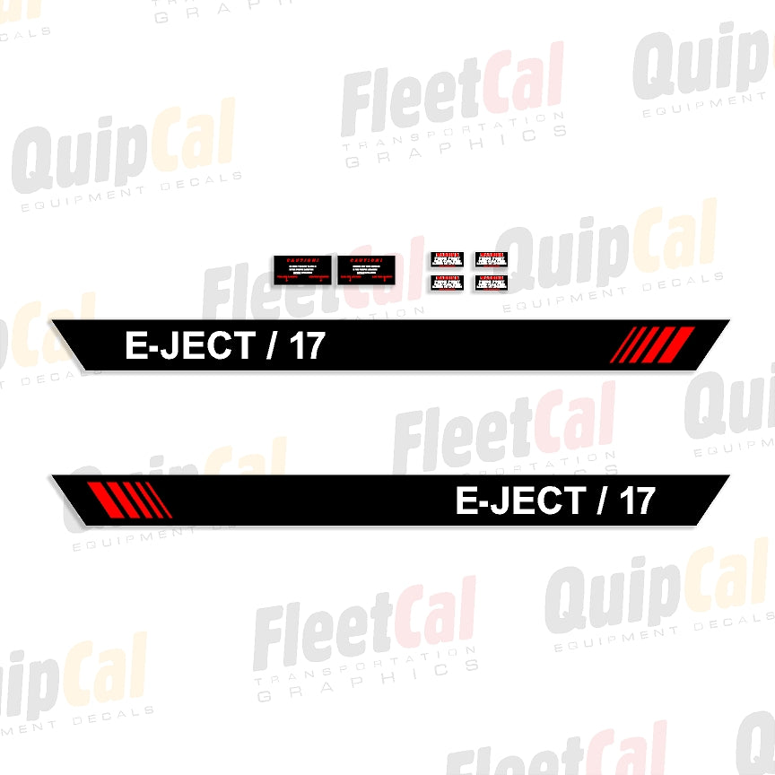 E-JECT Pull Scraper Decal Set