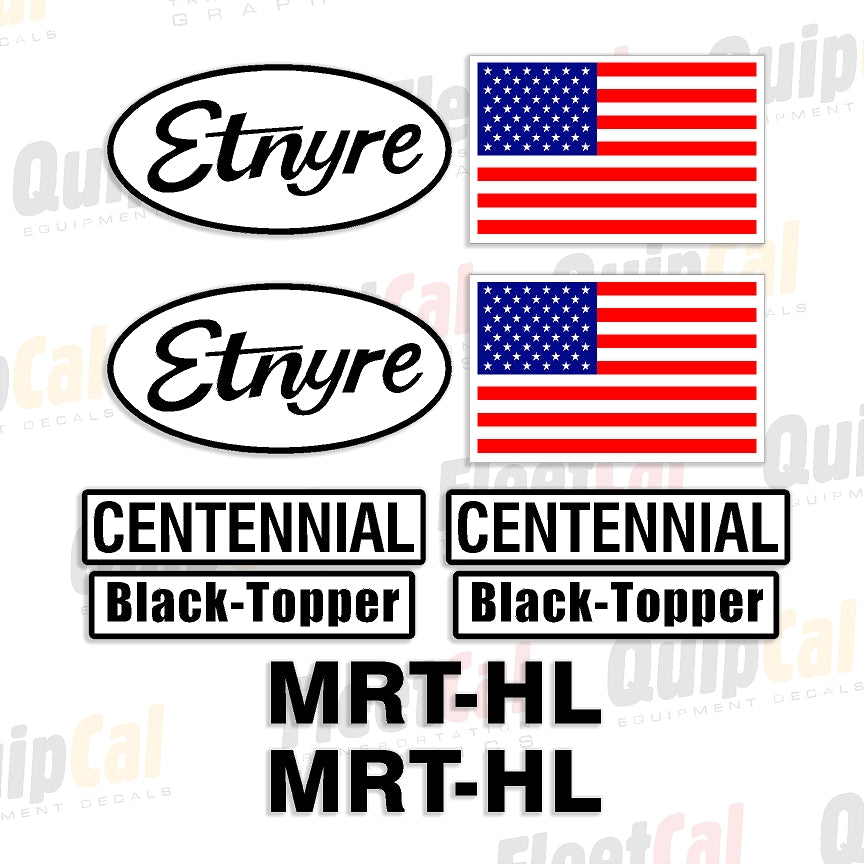 Etnyre Asphalt Equipment Decals