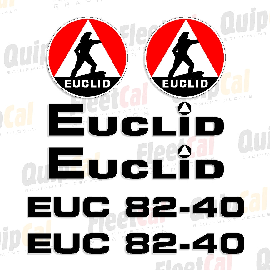 Euclid Crawler Dozer Decal Set