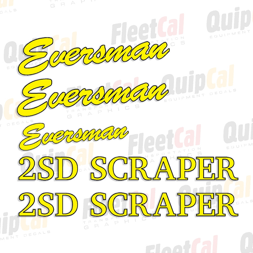 Pull Scraper Decal Set