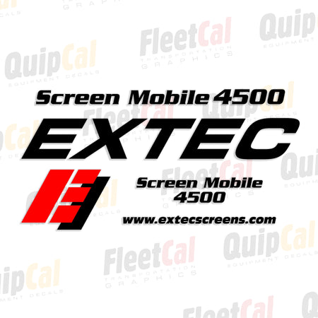 Extec Screens and Crushers Decals