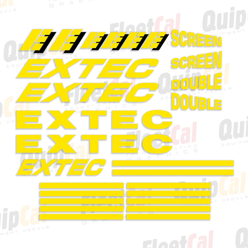 Extec Screens and Crushers Decals