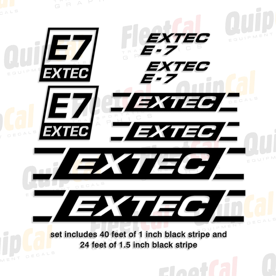 Extec Screener-Crusher Decal Set