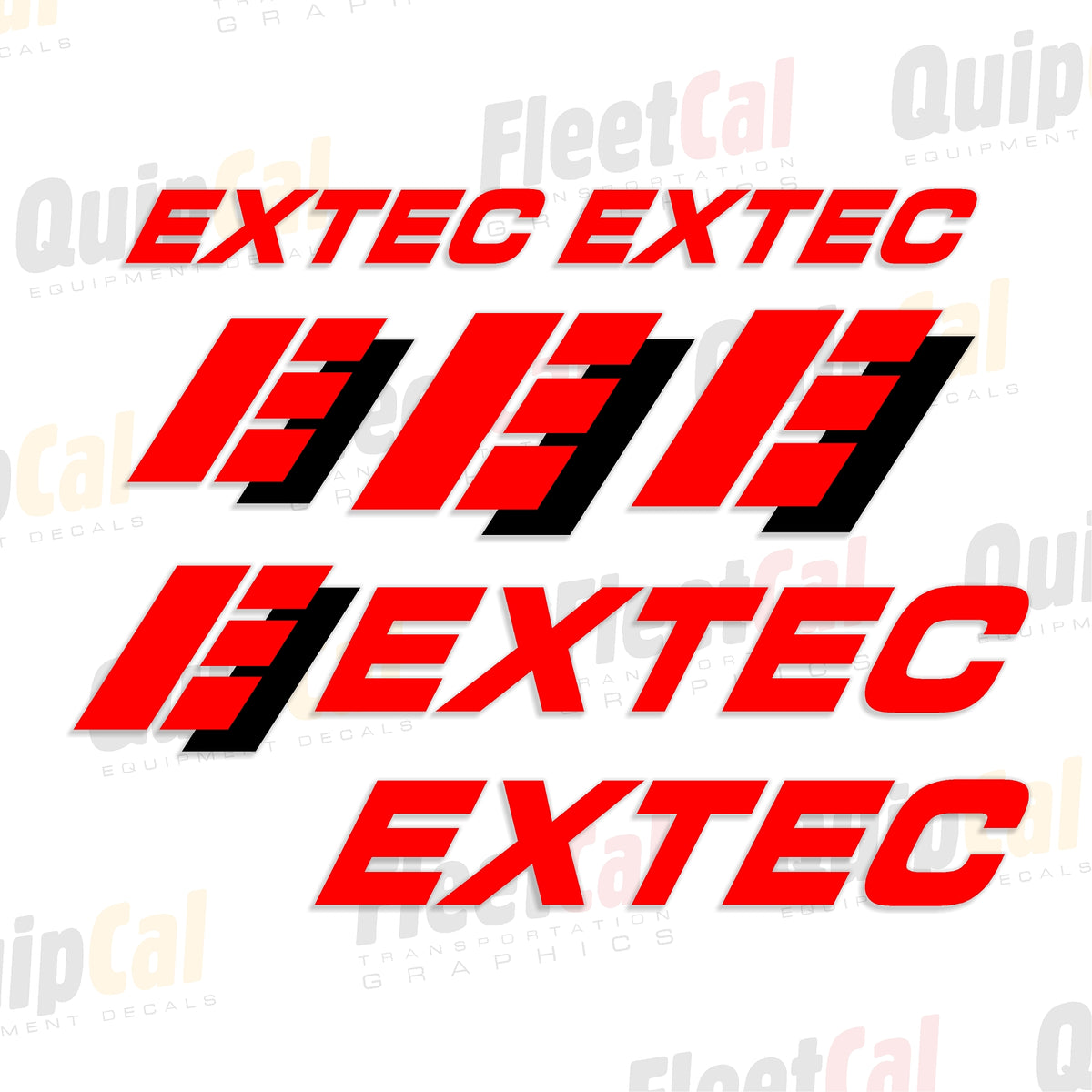 Extec Screens and Crushers Decals