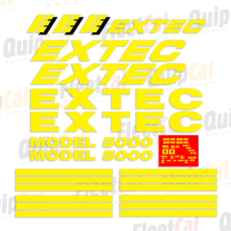 Extec Screens and Crushers Decals