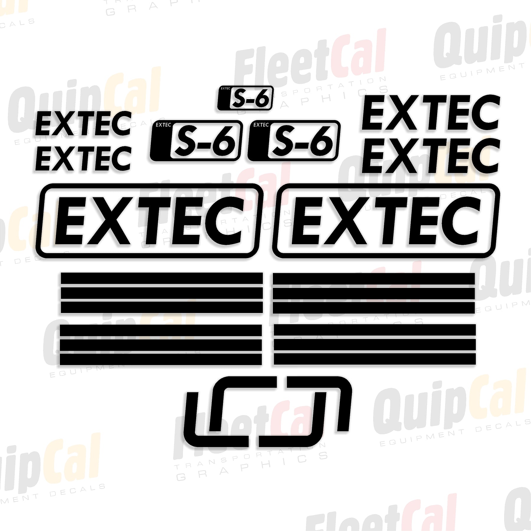 Extec Screens and Crushers Decals