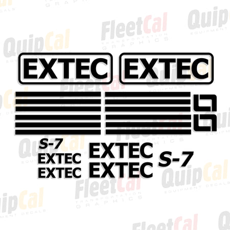 Extec Screens and Crushers Decals