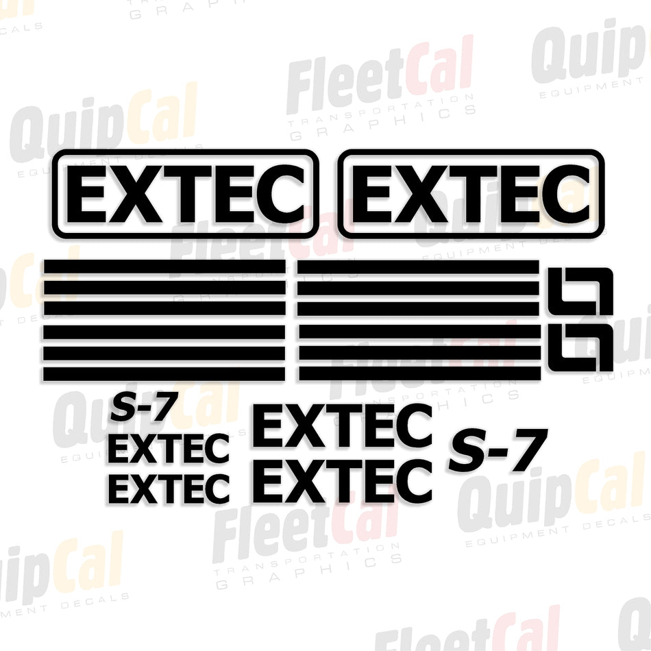 Extec Screens and Crushers Decals