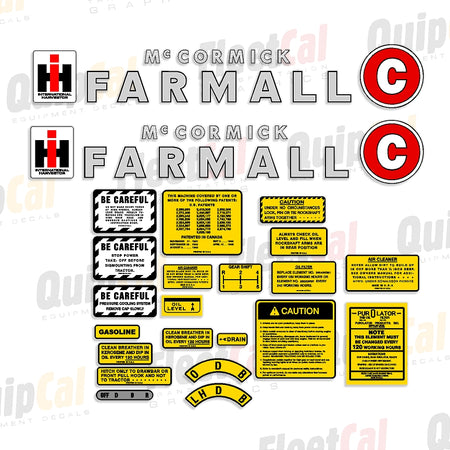 Farmall Tractor Decals