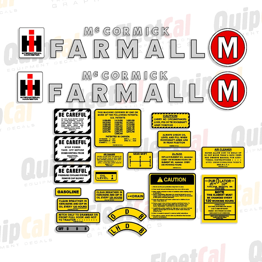 Farmall Tractor Decals