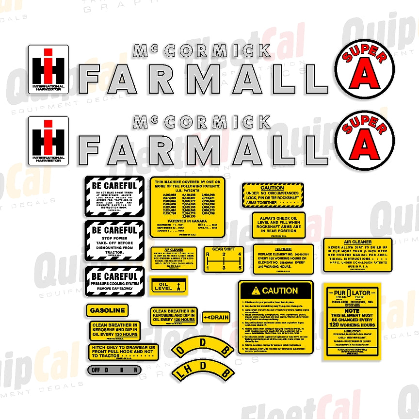 Farmall Tractor Decals