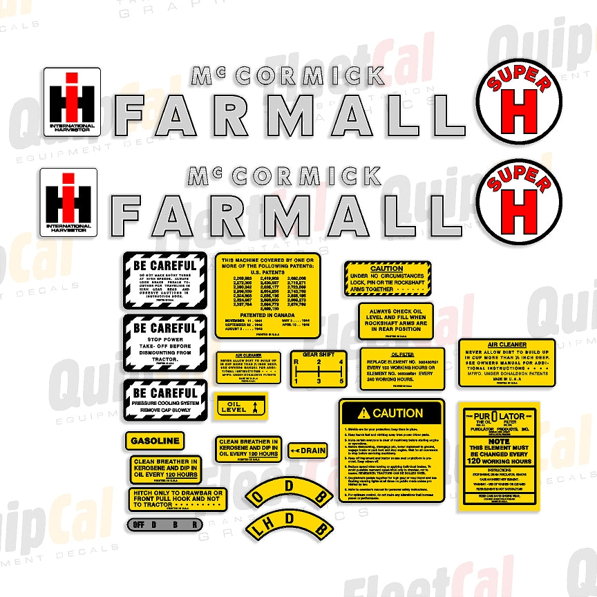 Farmall Tractor Decals