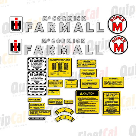 Farmall Tractor Decals