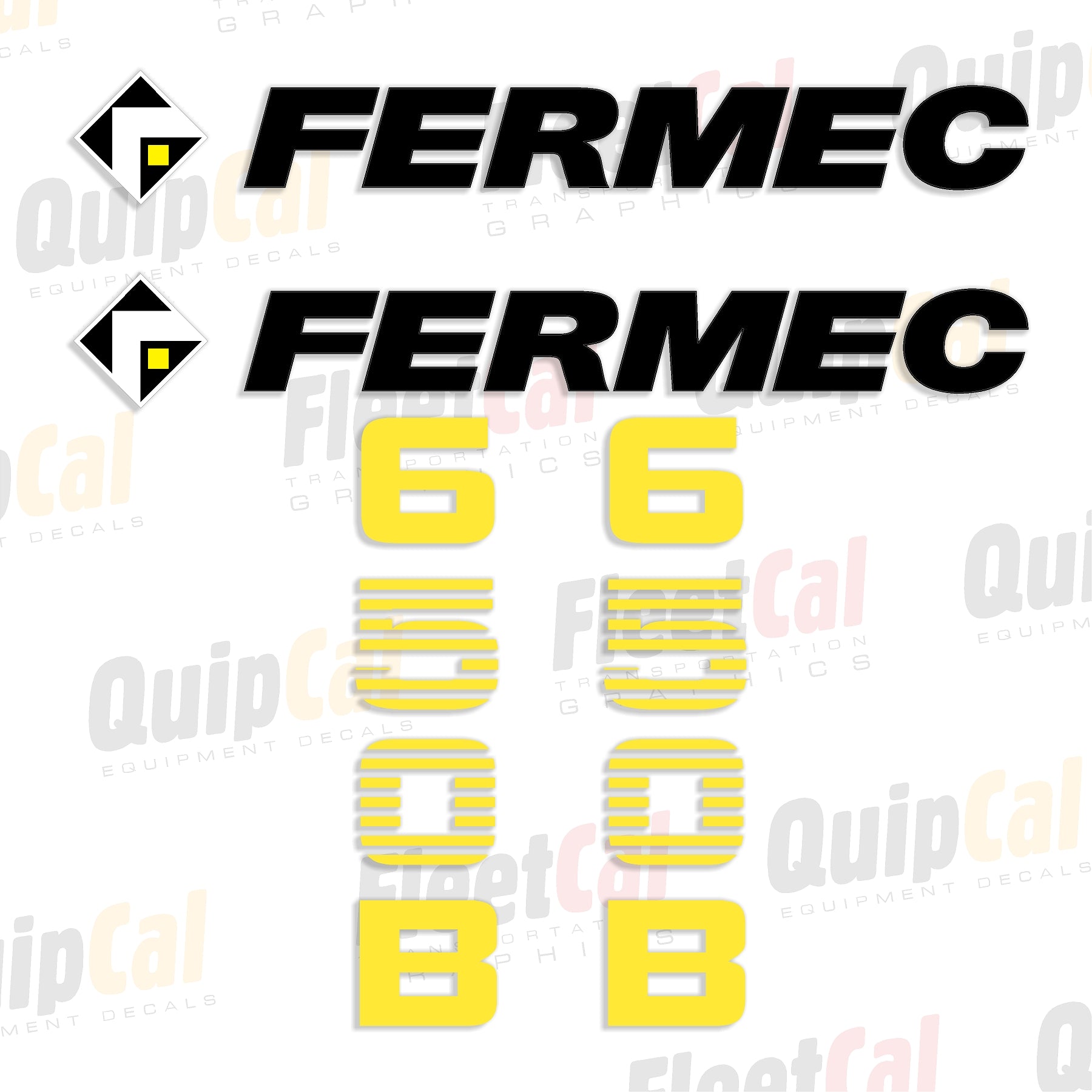 Fermec Skip Loader Decals