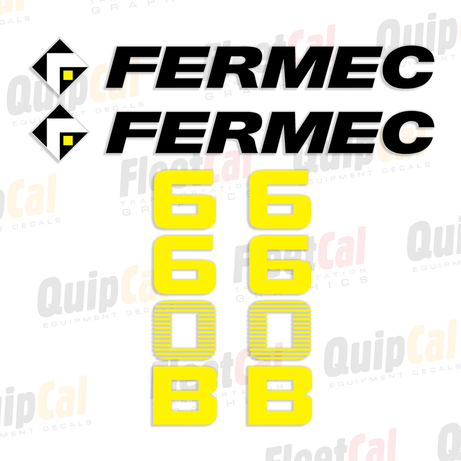 Fermec Skip Loader Decals