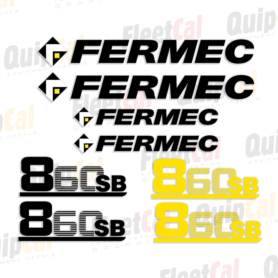 Fermec Backhoe Decal Set