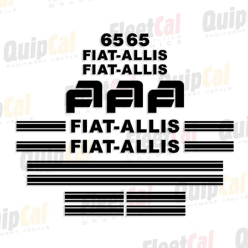 Fiat-Allis Grader Decals