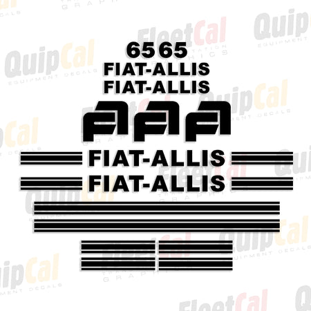 Fiat-Allis Grader Decals