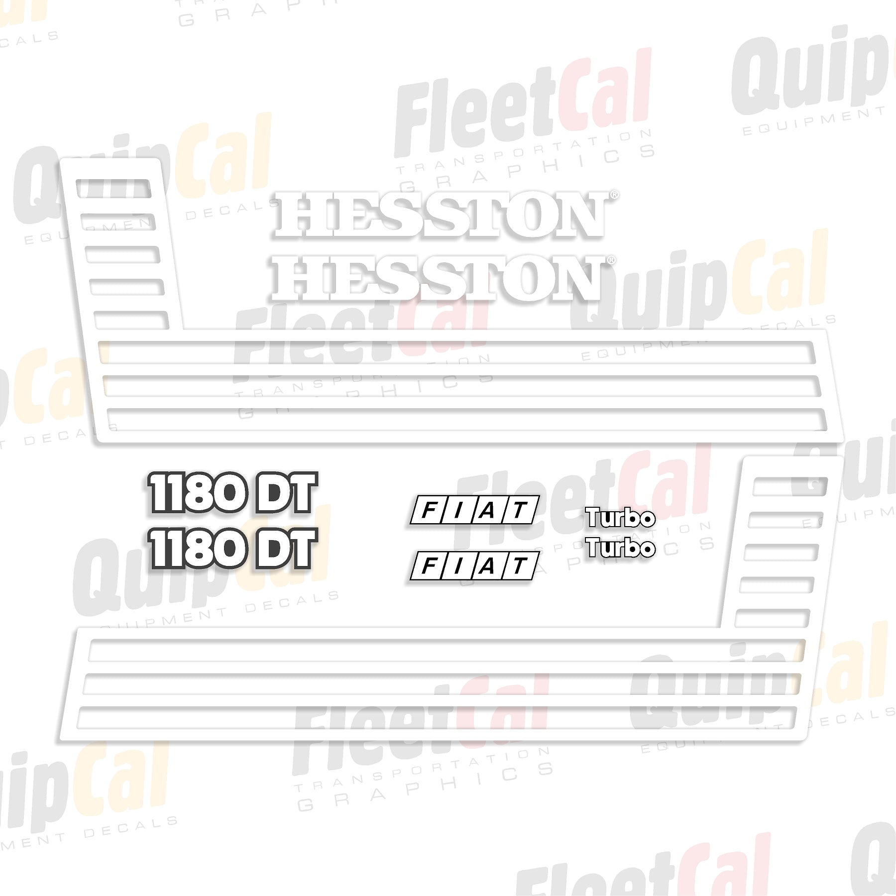 Fiat Hesston Tractor Decals