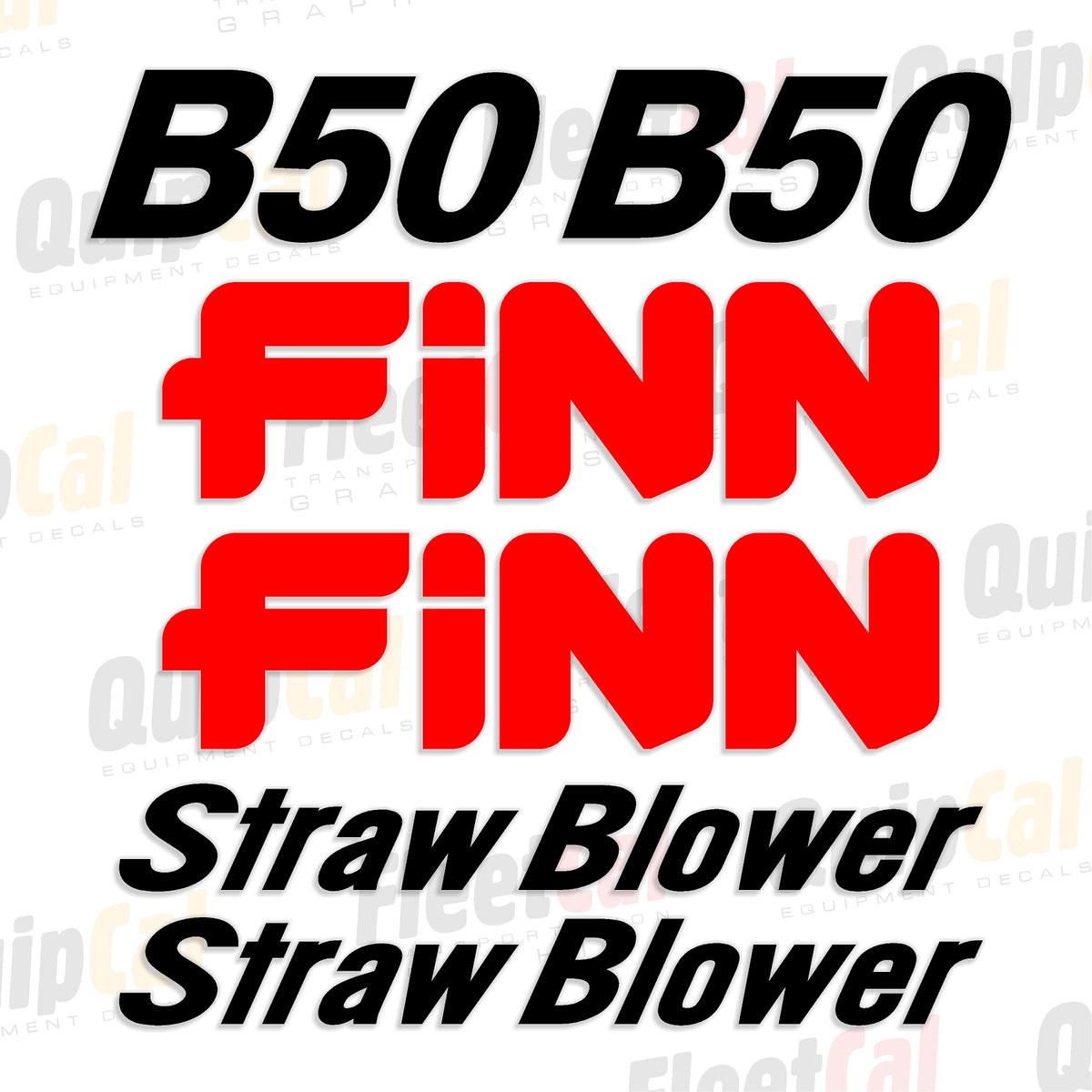 Finn Straw Blower Decals