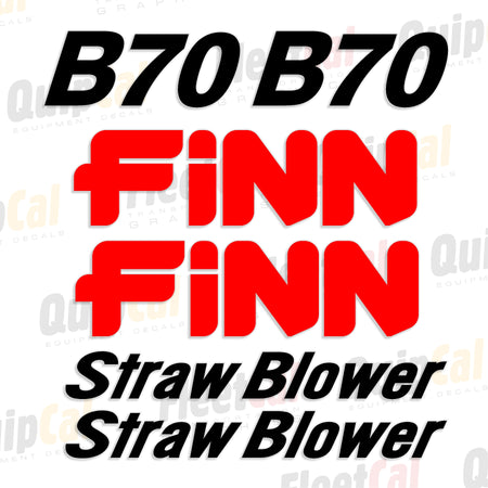 Finn Straw Blower Decals