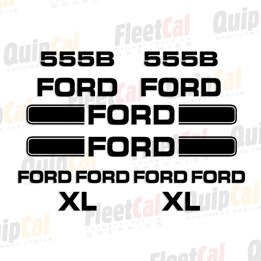 Ford 555B Marking Decal Set – Truck and Equipment Decals