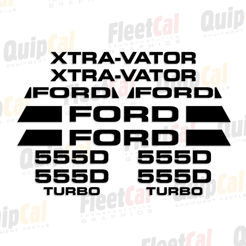 Ford 555D Marking Decal Set