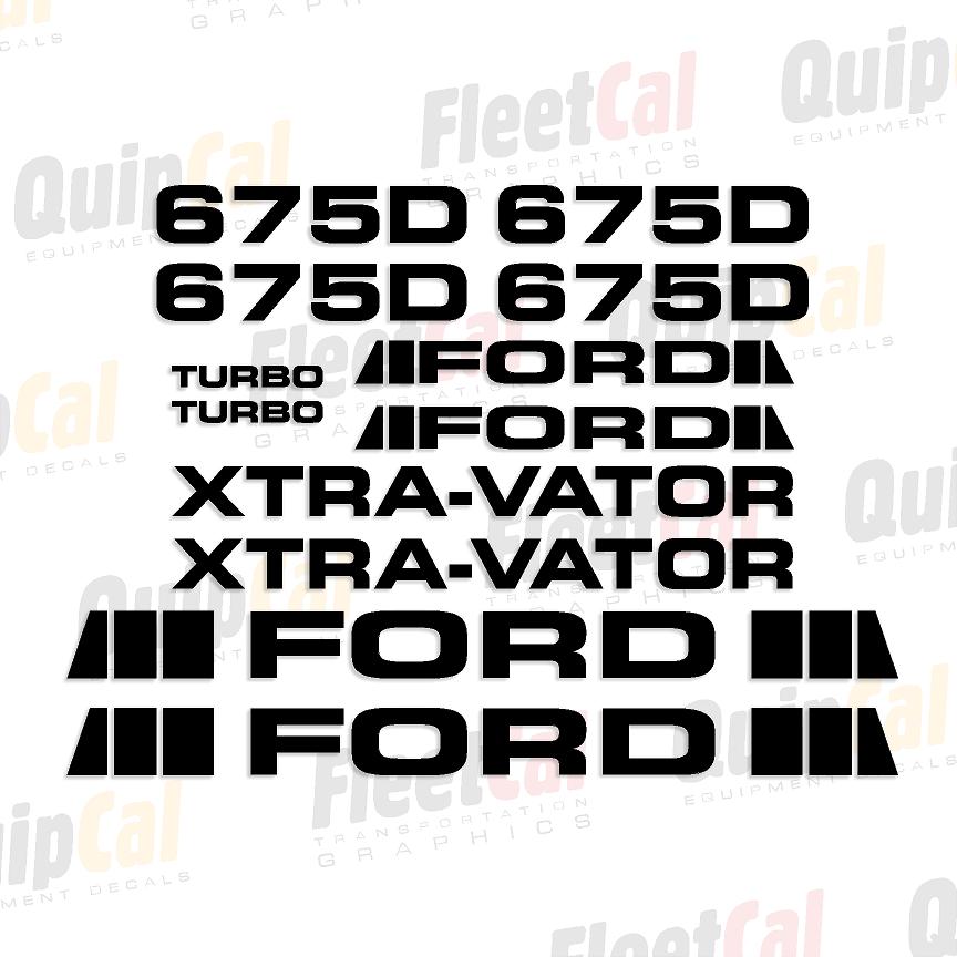 Ford 675D Marking Decal Set