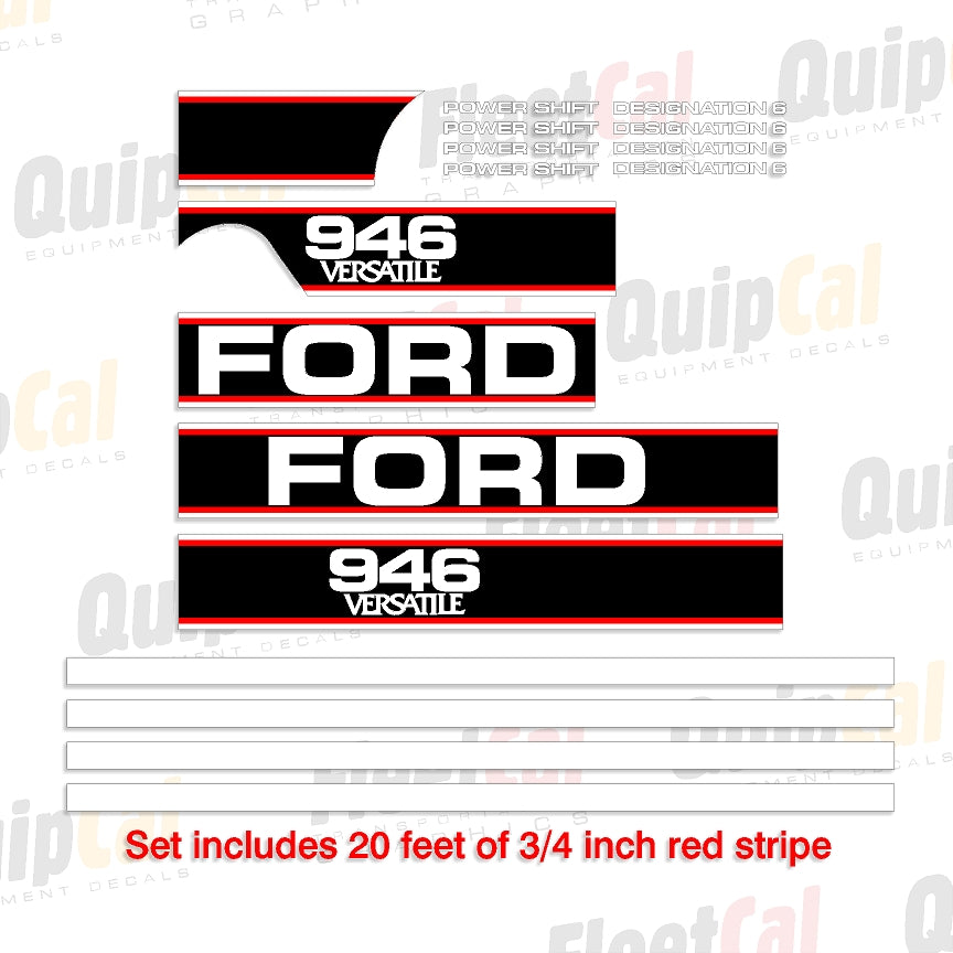 Ford Versatile 946 Marking Decal Set – Truck and Equipment Decals