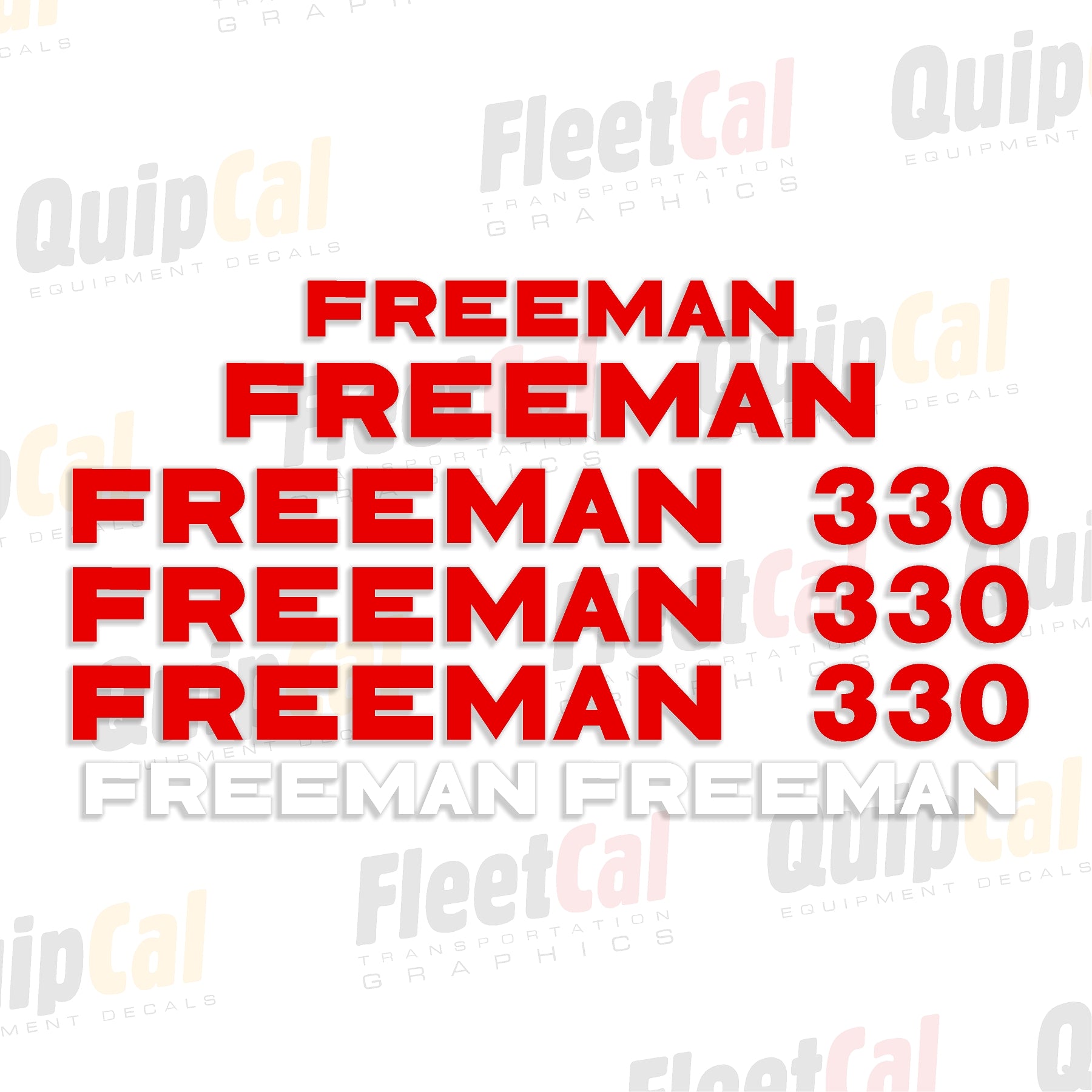 Freeman Baler Decal Set