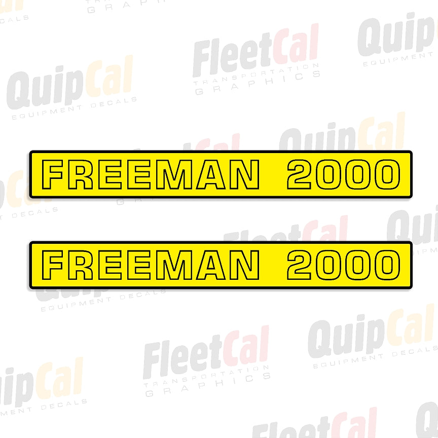 Freeman Front Loader Decals