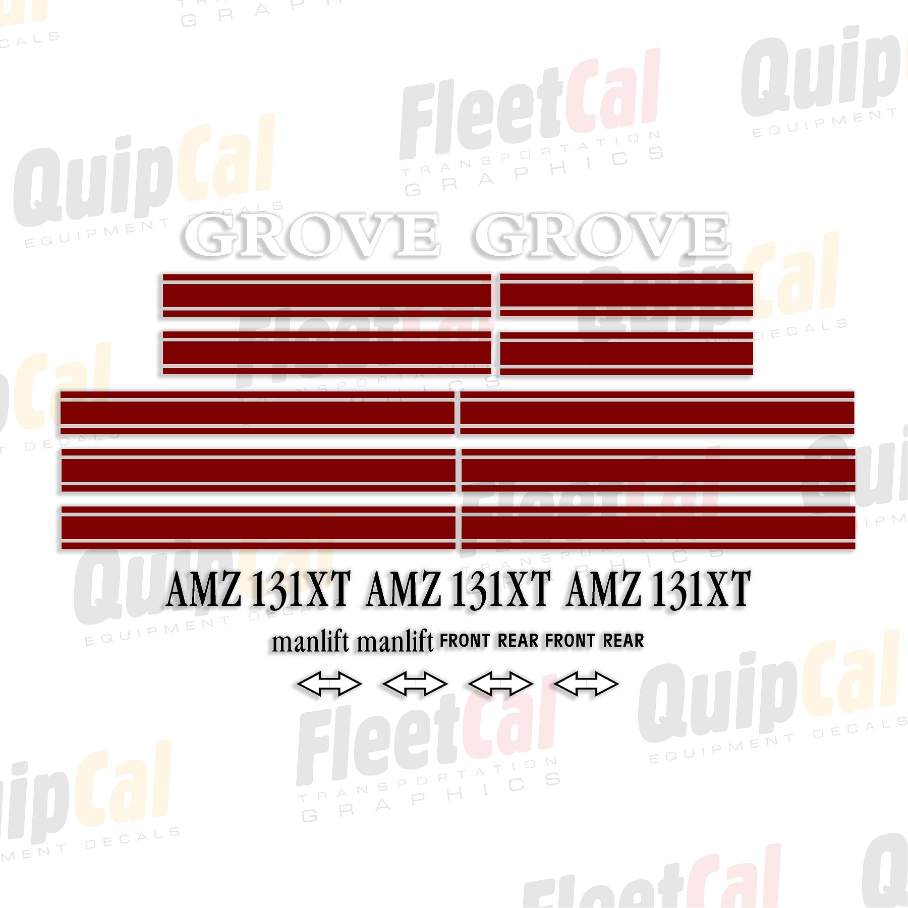 Grove Manlift Decal Sets